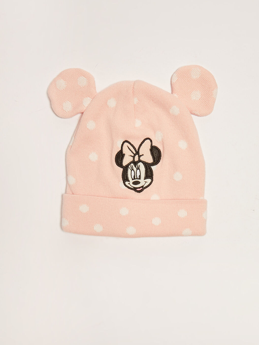 Берет для малышки девочки из хлопка с принтом Минни Маус