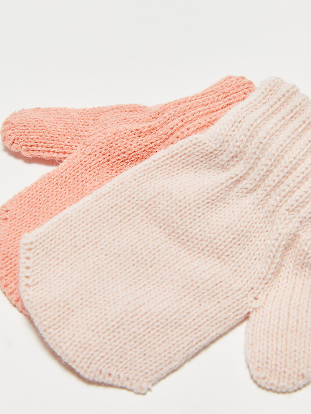 LCW baby Basic Baby Girls' Knitwear Gloves 2 Pack -W13676Z1-FHP