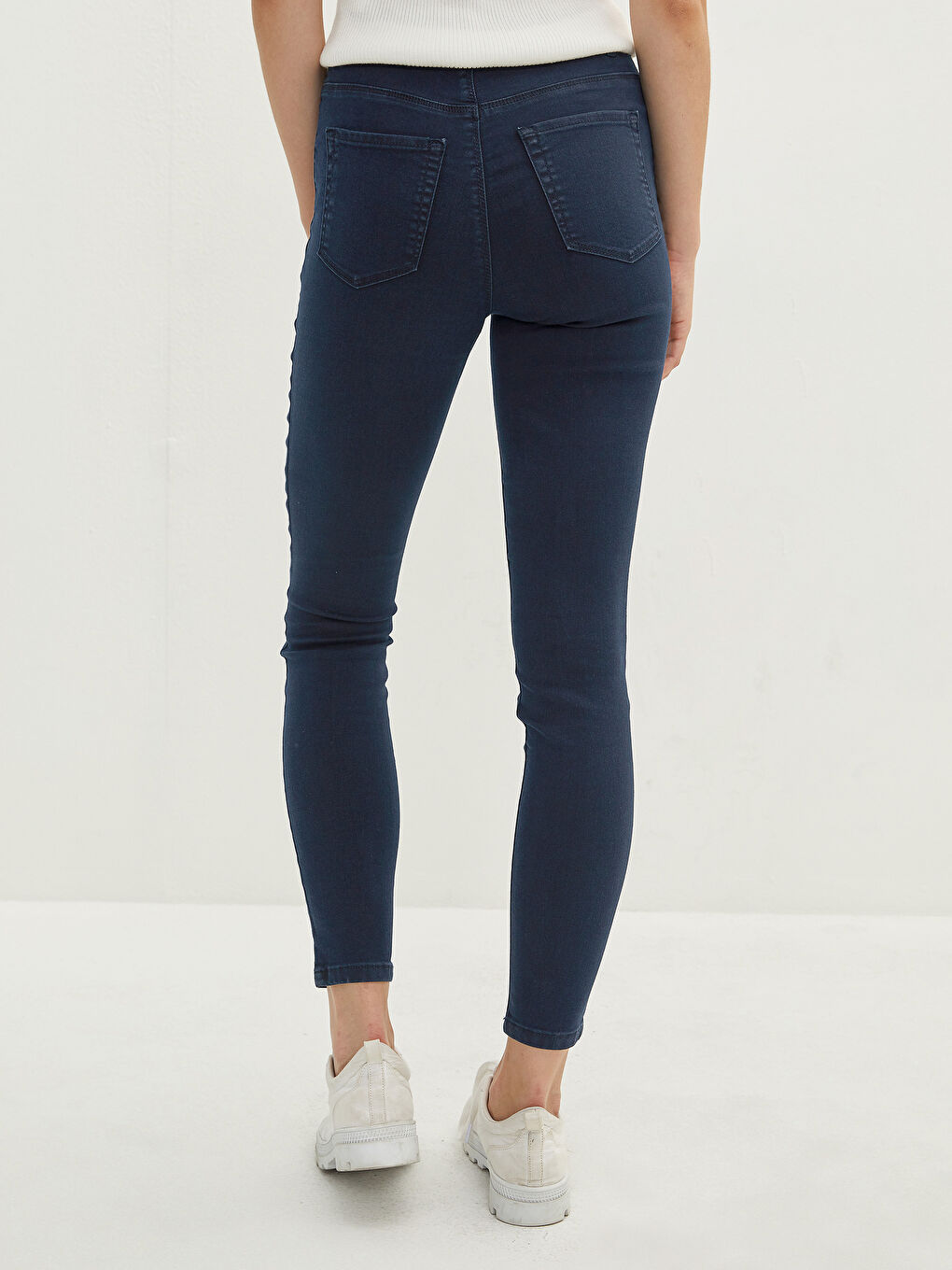 LCW Jeans İndigo Yüksek Bel Jüpiter Süper Skinny Fit Kadın Jean Pantolon - 4