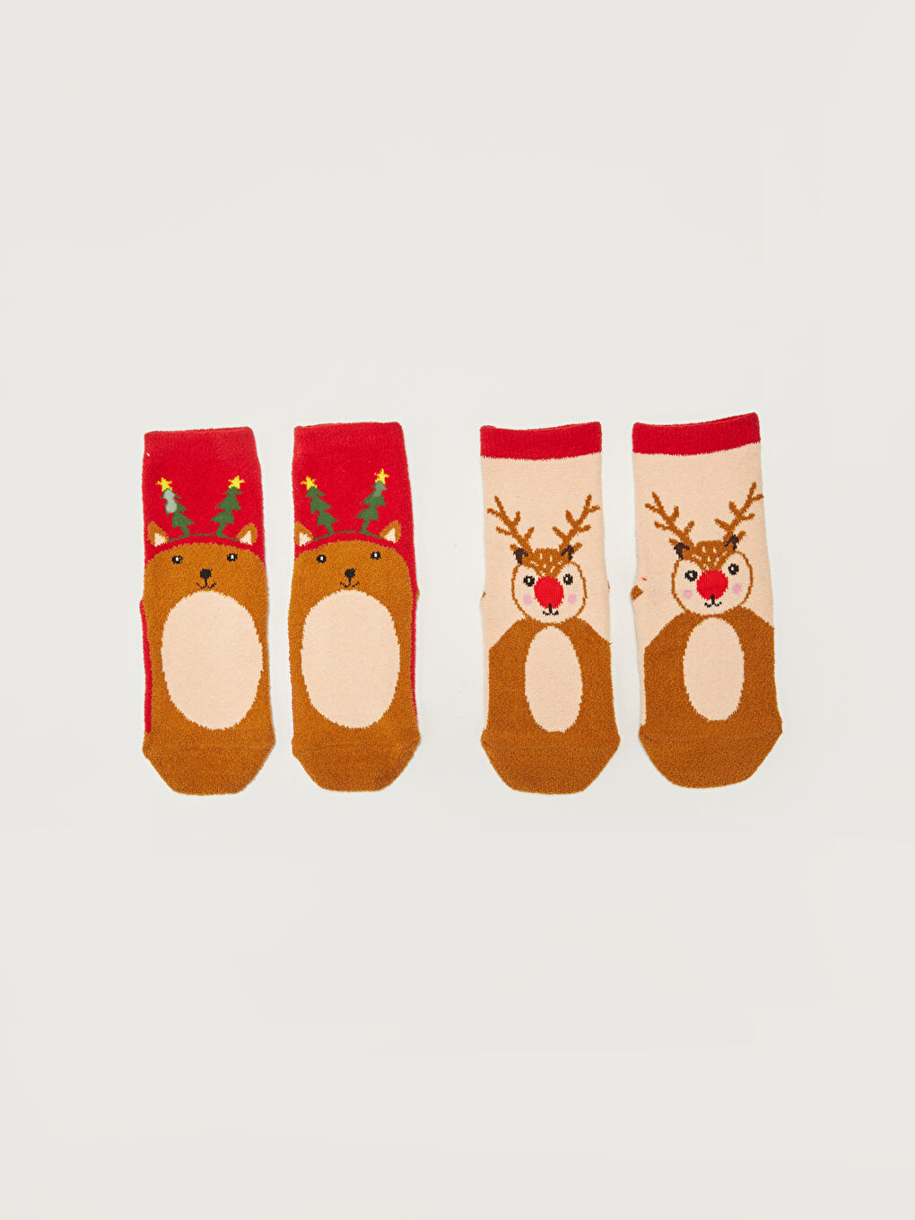 Patterned Girls' Home Socks 2 Pack-1