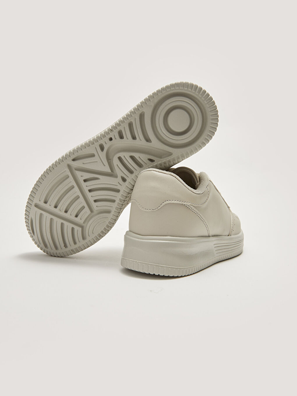 Әйелдерге арналған былғары көріністі қалың табанды баулы кроссовкалар-2