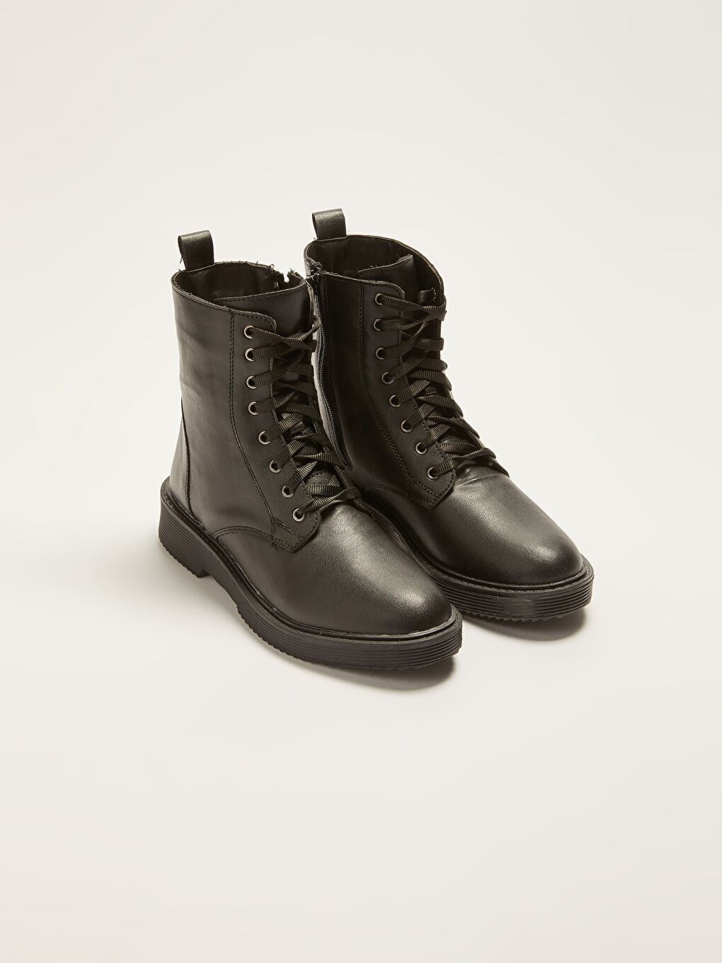 LCW STEPS Kunstleder-Schnürstiefel für Damen -W13769Z8-HUC