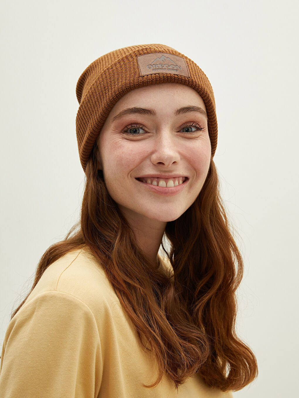 Берет Женский Трикотажный С Принтом