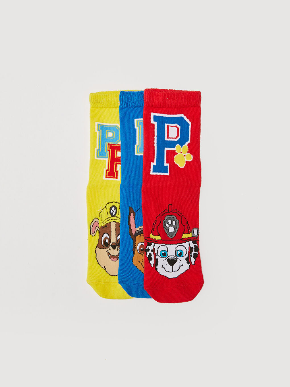 Karışık Paw Patrol Desenli Erkek Çocuk Soket Çorap 3'lü