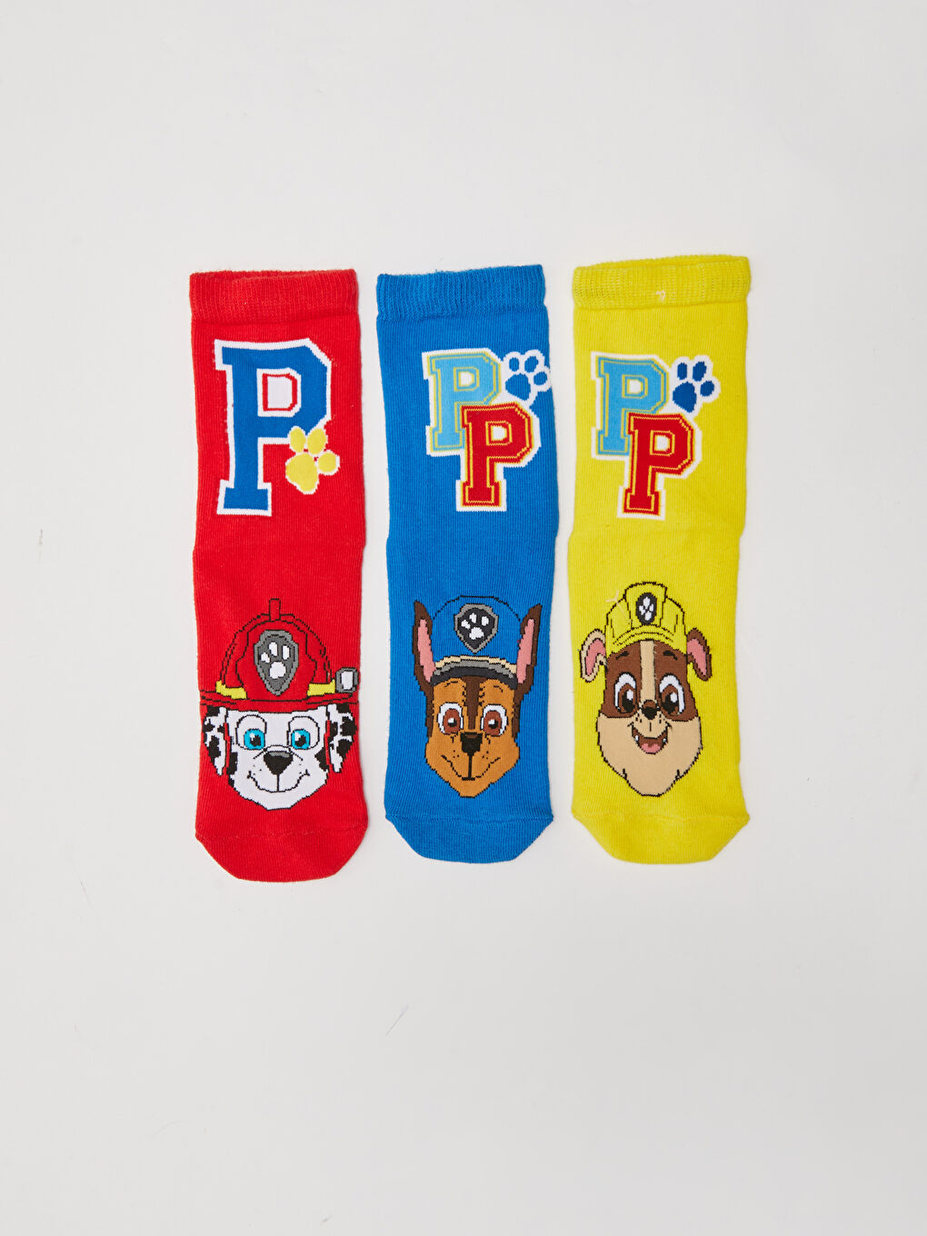 Karışık Paw Patrol Desenli Erkek Çocuk Soket Çorap 3'lü-1