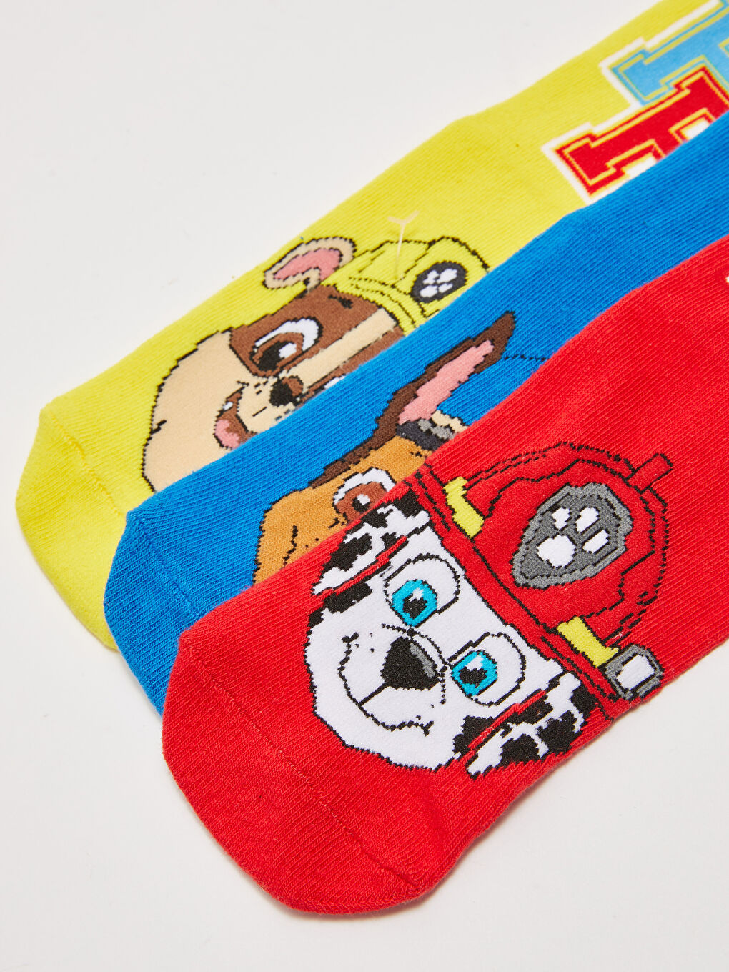 Karışık Paw Patrol Desenli Erkek Çocuk Soket Çorap 3'lü-2