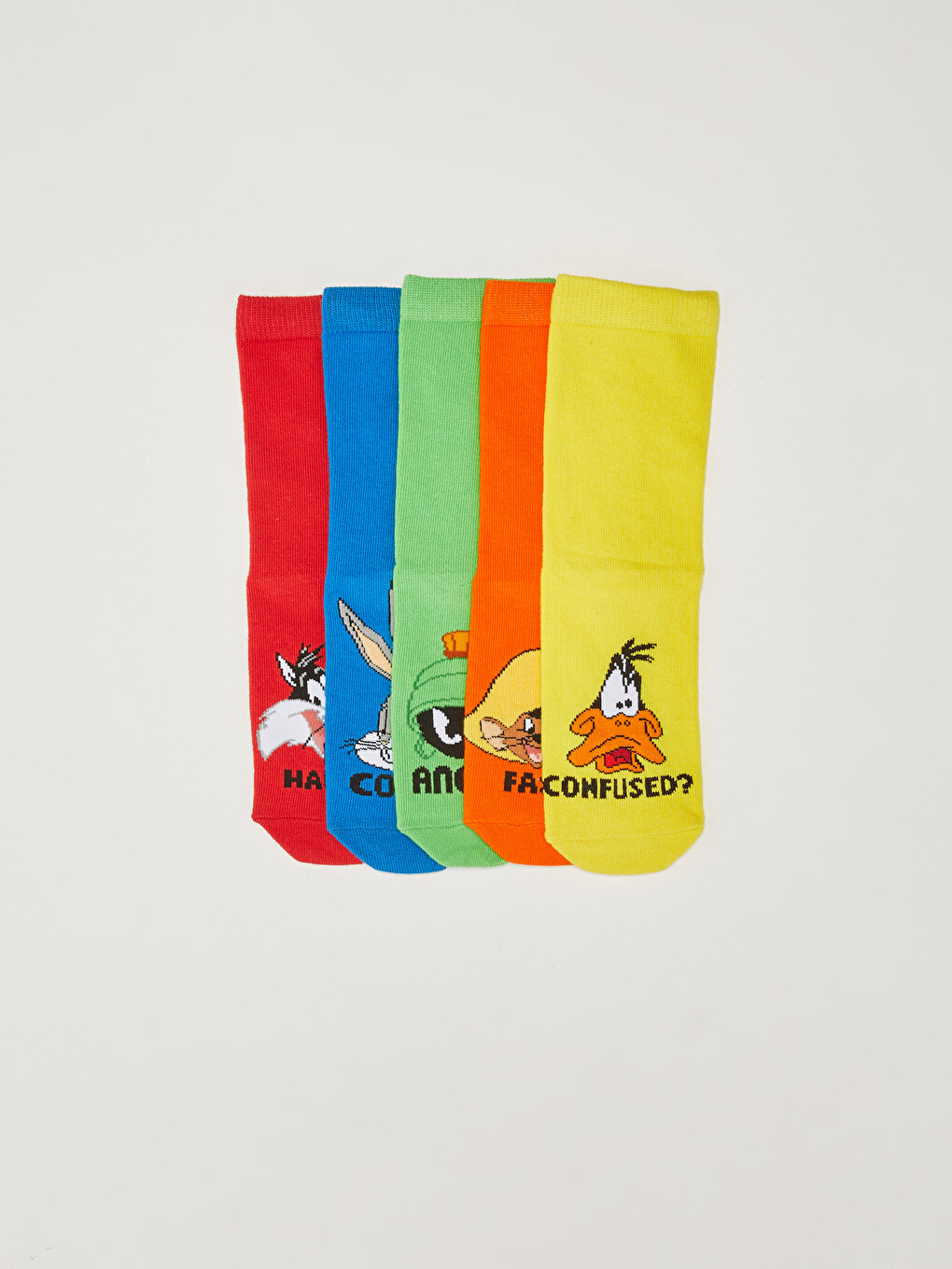 Looney Tunes Patterned Boy Socket Socks 5-Pack