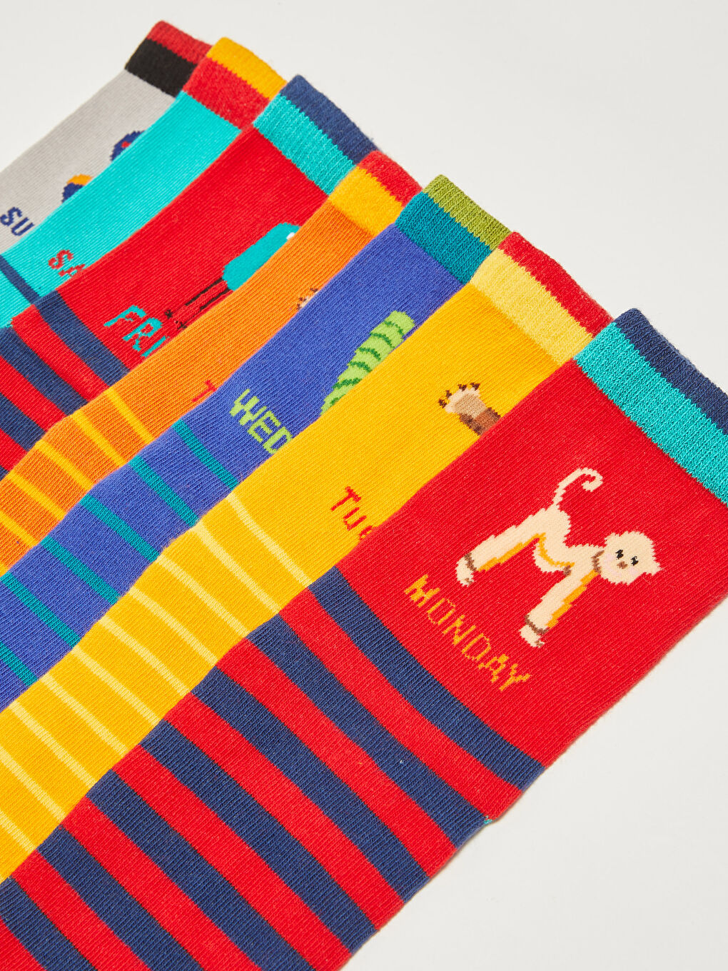 Patterned Boys' Ankle Socks 7 Pack-2