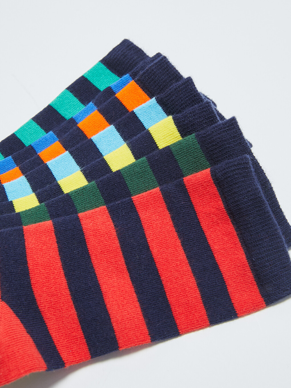 Striped Boys' Ankle Socks 7 Pack-2