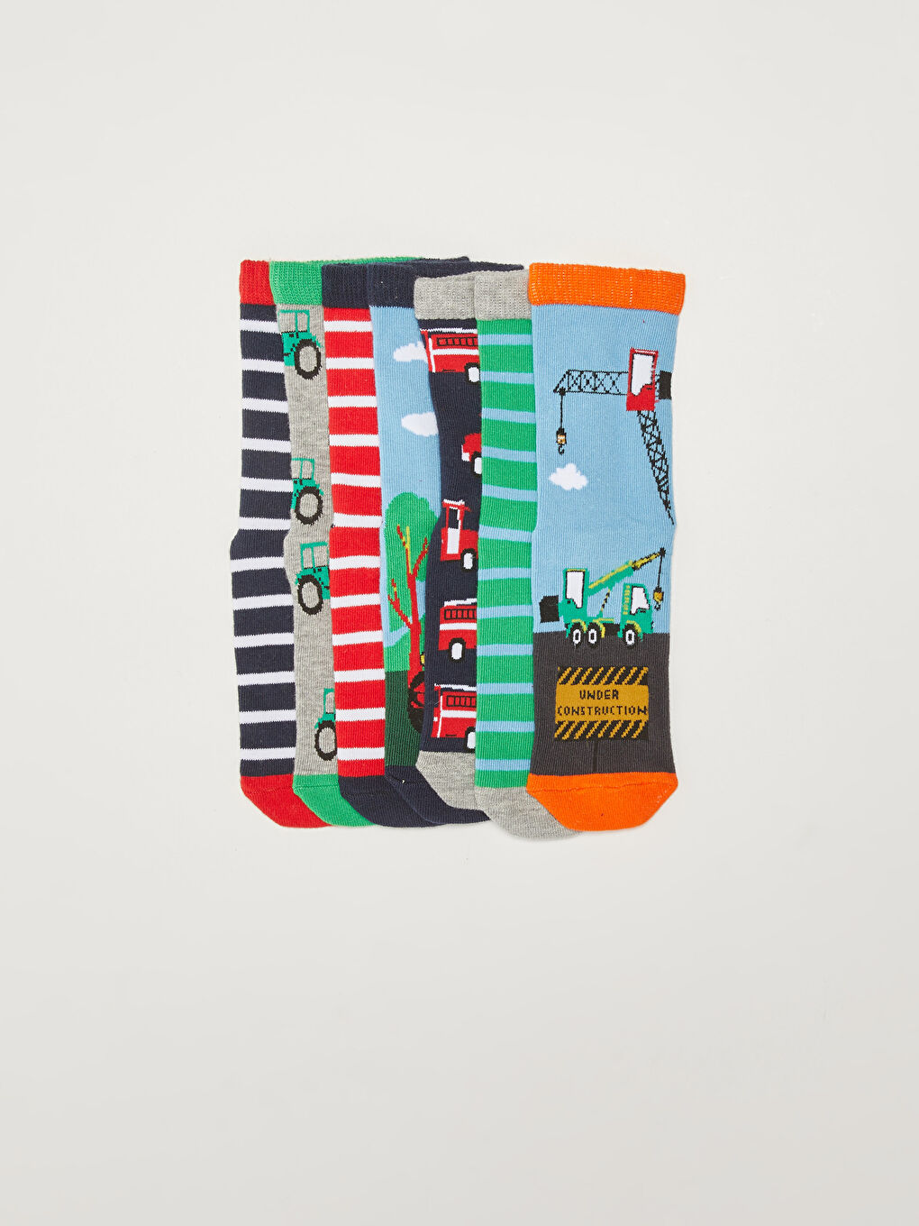 Patterned Boys' Ankle Socks 7 Pack