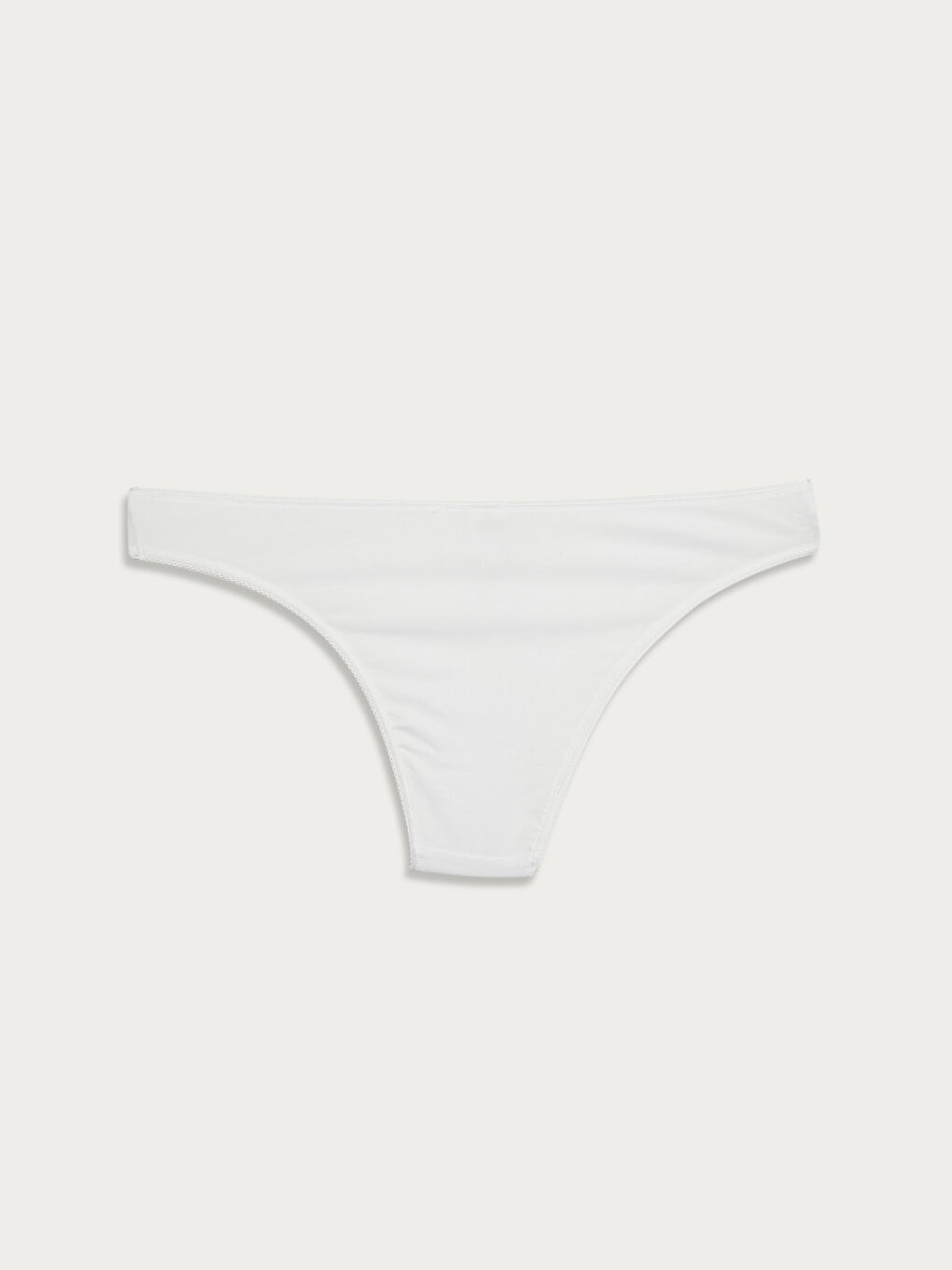 Beyaz Fiyonk Detaylı Kadın Brazilian Külot 3'lü-2