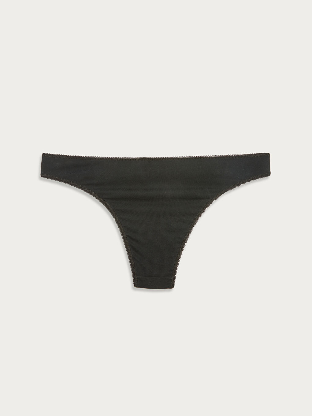 Beyaz Fiyonk Detaylı Kadın Brazilian Külot 3'lü-6