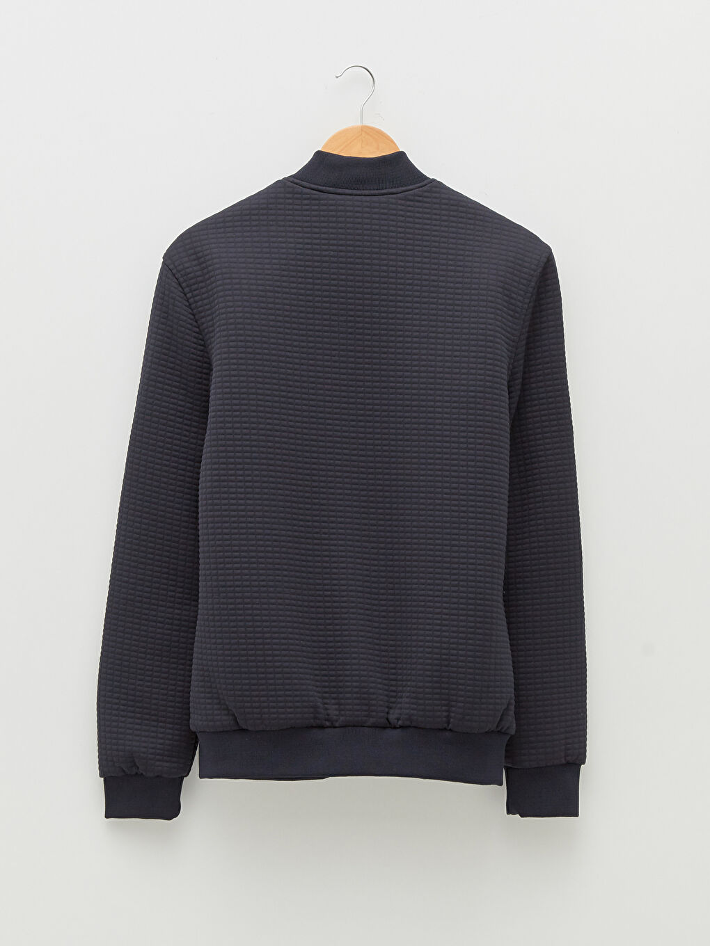 Lacivert Slim Fit Kolej Yaka İnce Erkek Mont-6