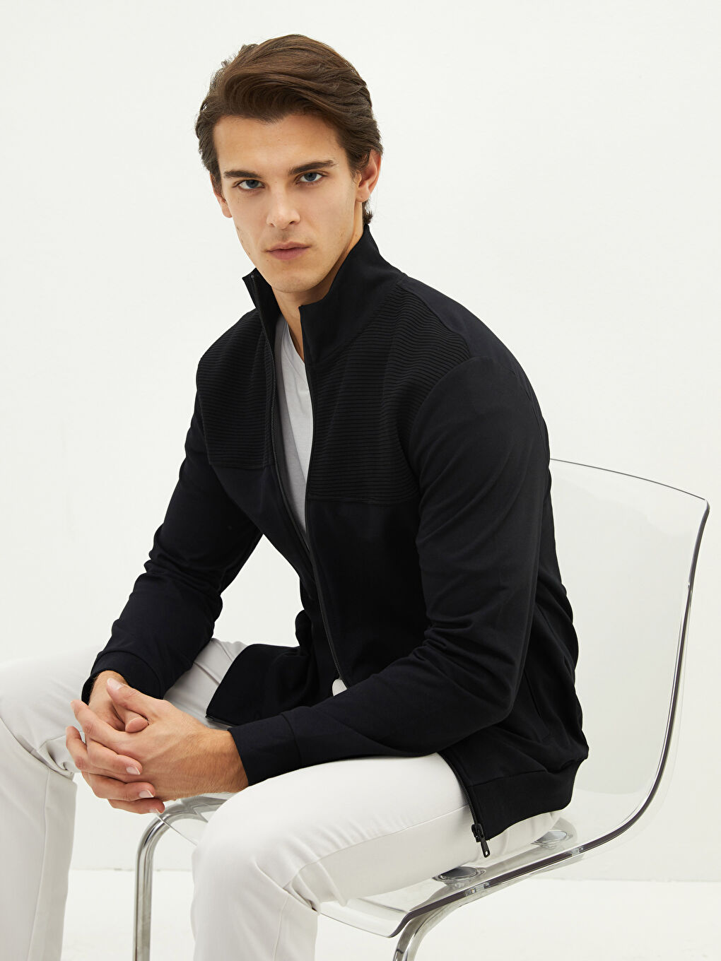 LCW Vision Rollkragen Langarm Regular Fit Sweatshirt Für Herren -W13859Z8-CVL