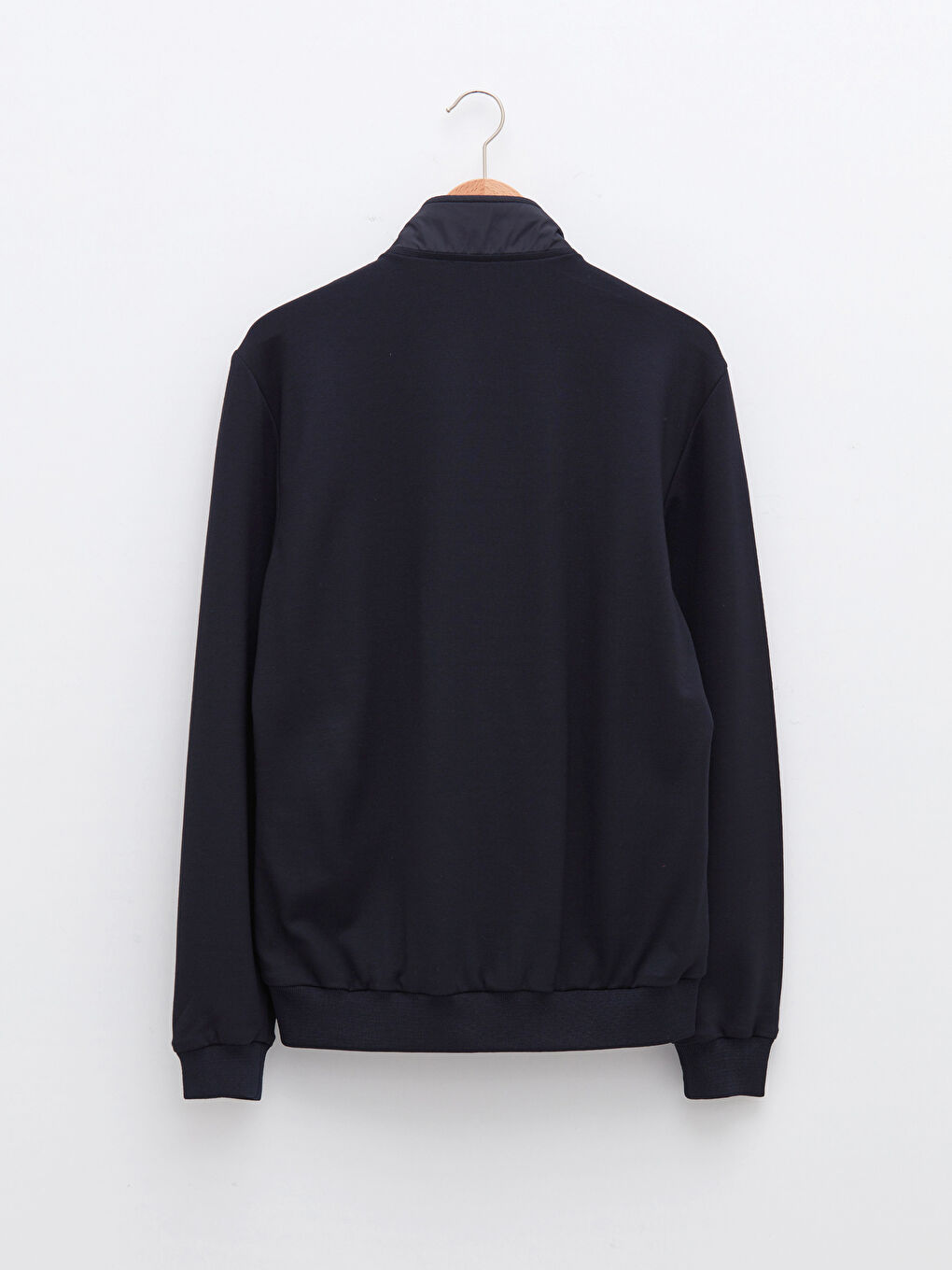 Lacivert Slim Fit Dik Yaka İnce Erkek Hırka-6