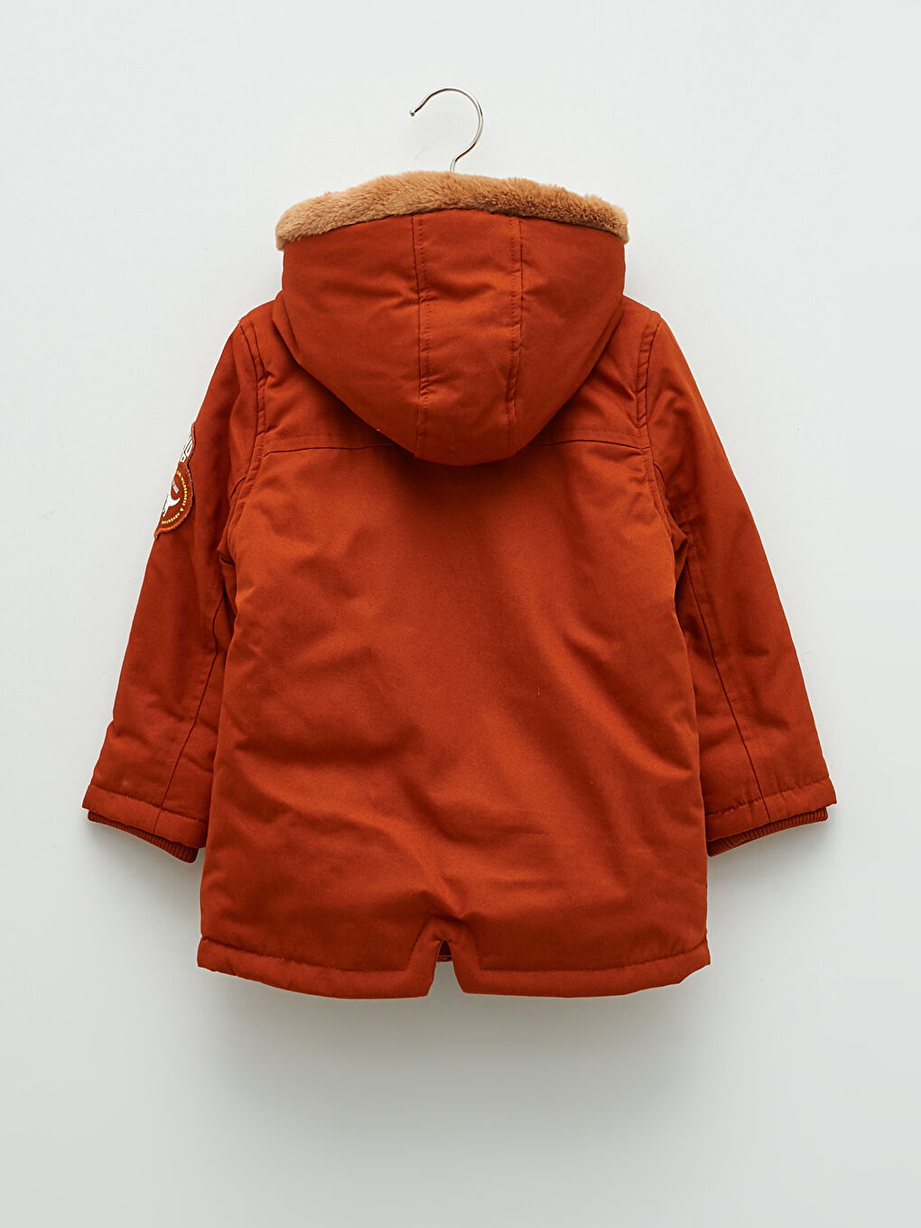 LCW baby Hooded Basic Long Sleeve Baby Boy Coat -W13883Z1-GYU