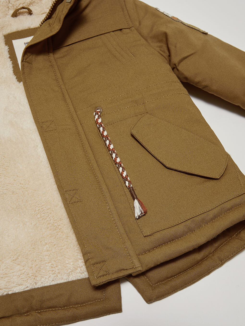Hooded Basic Long Sleeve Baby Boy Coat-4