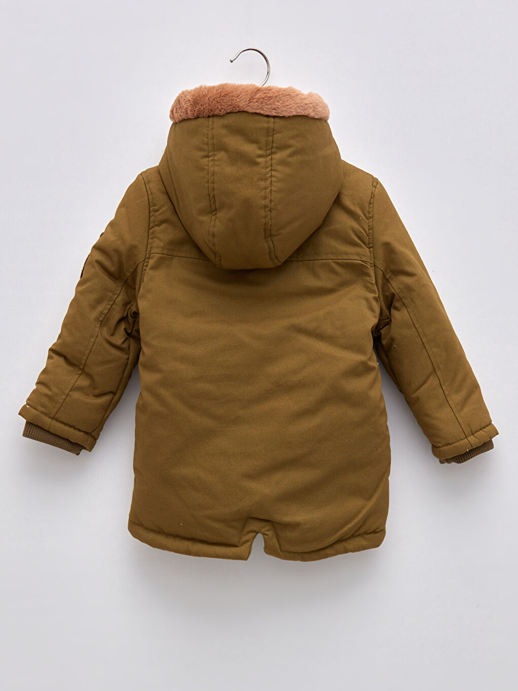 Hooded Basic Long Sleeve Baby Boy Coat-2