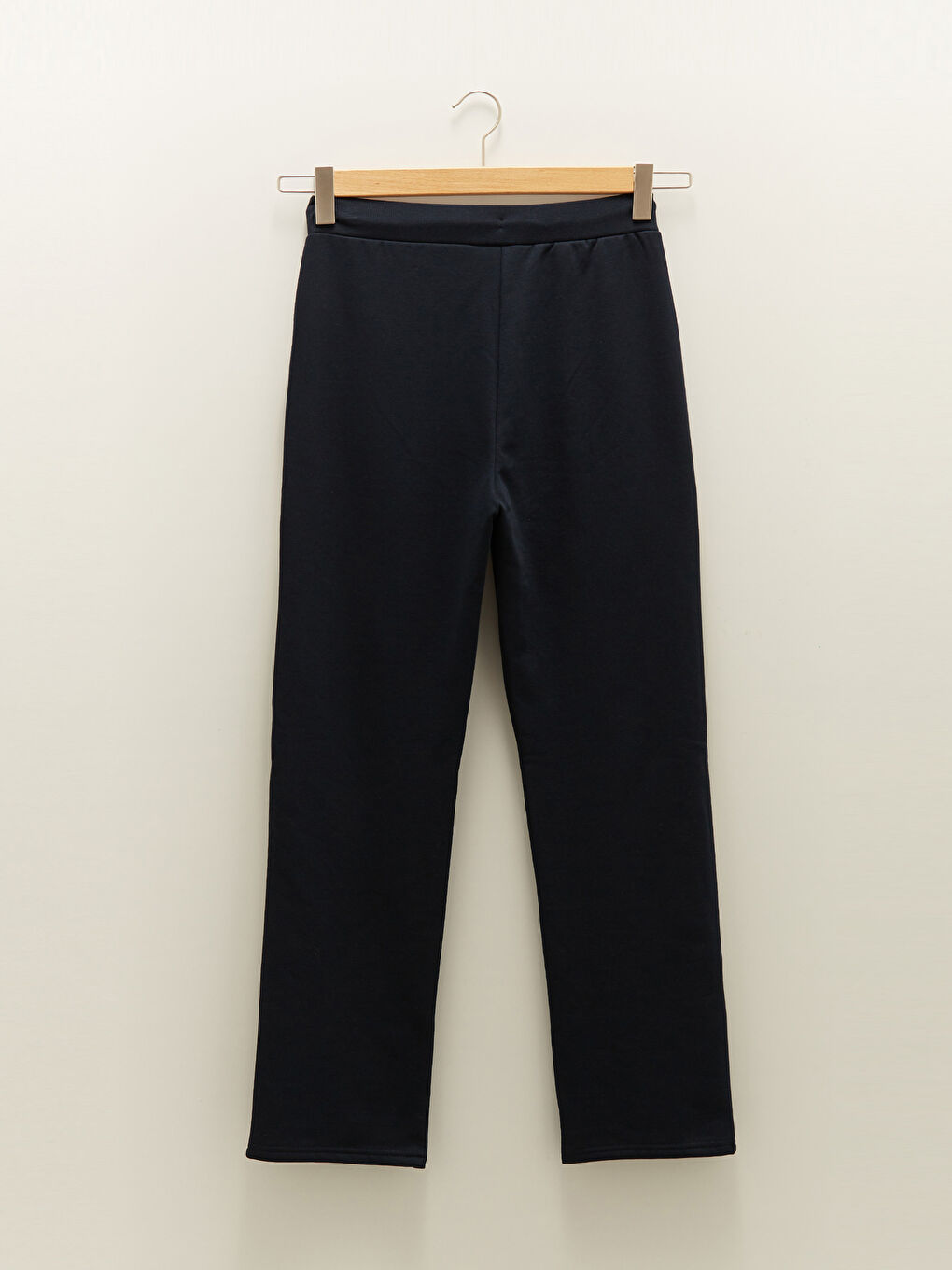 Lacivert Beli Lastikli Düz Cep Detaylı Kadın Eşofman Altı-6