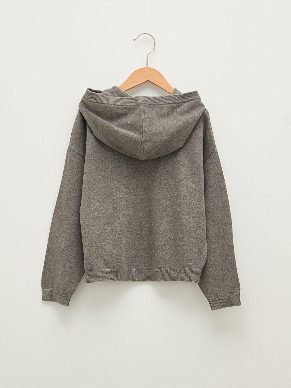 LCW Kids Kapuzenpullover Mädchen Strickpullover mit Textdruck und langen Ärmeln -W14009Z4-L8N