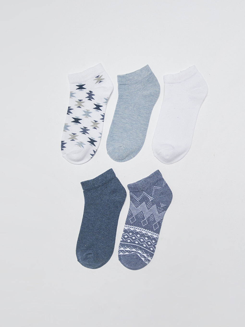 Ethnic Patterned Women's Booties Socks 5-Pack-1