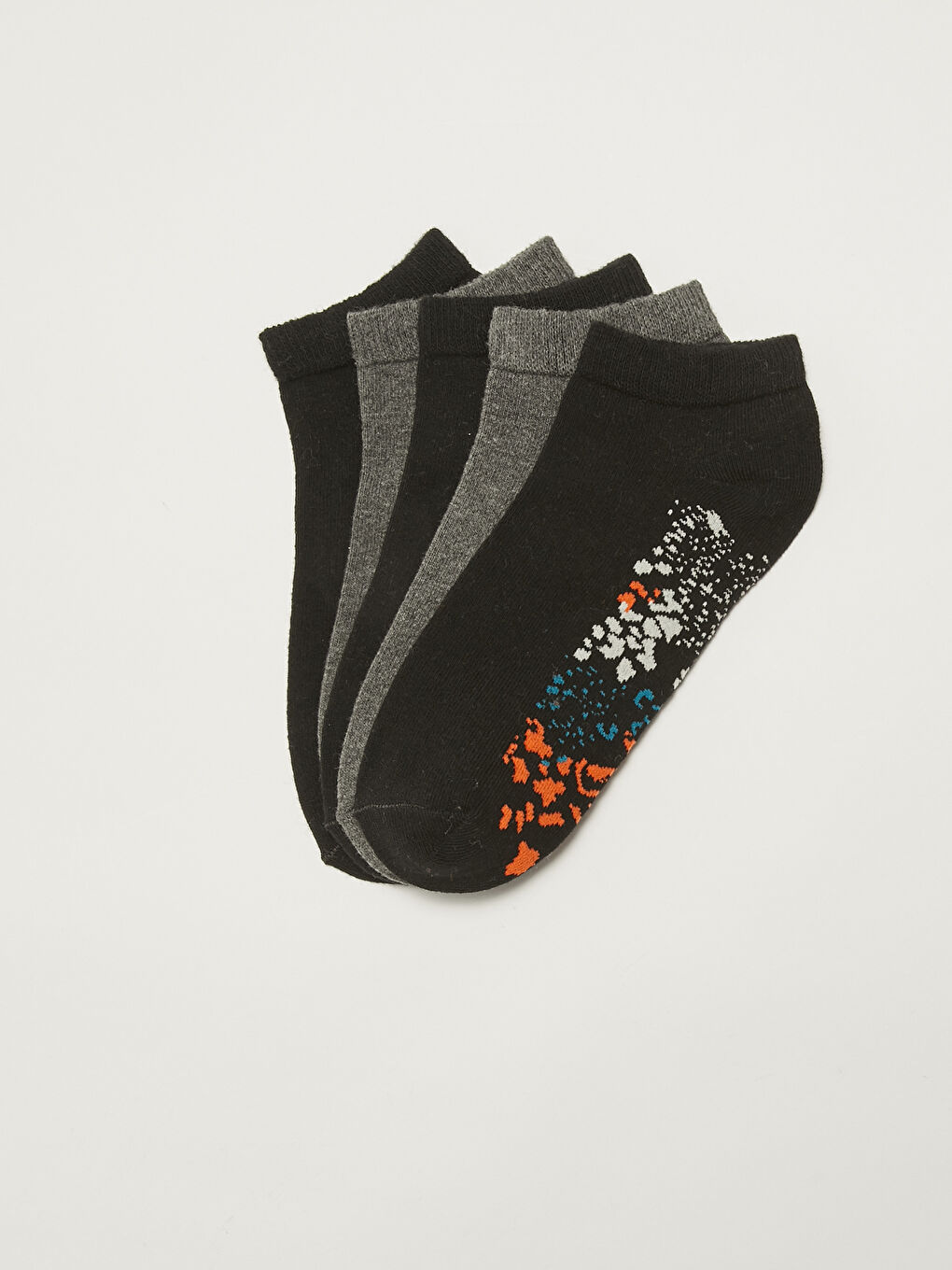 Štampane pamučne ženske čarape za gležnjeve - pakovanje od 5 komada