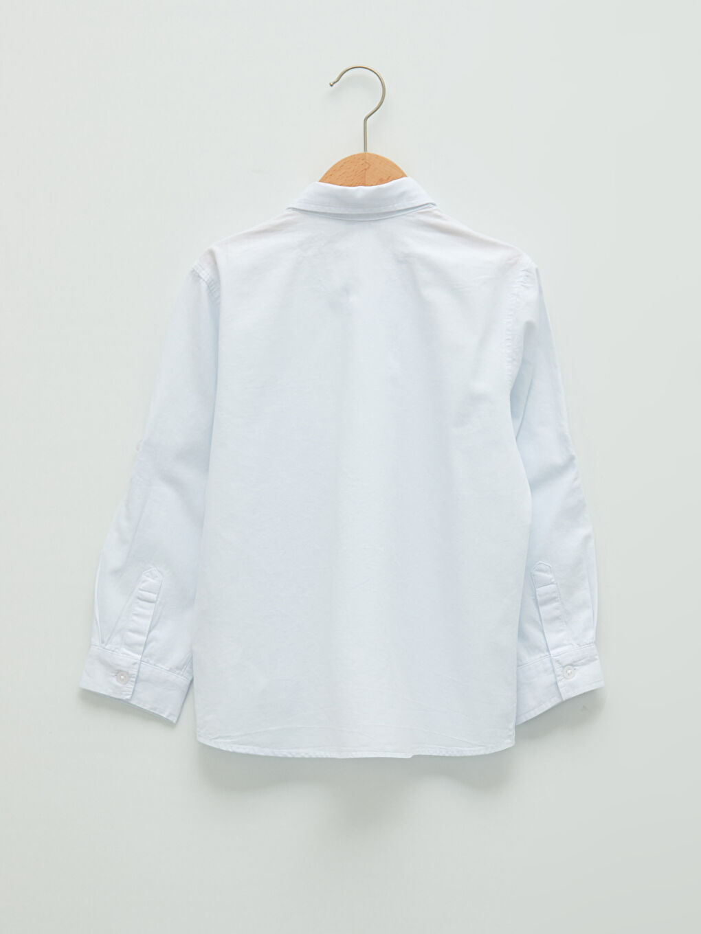 قميص بوبلين مطبوع كم طويل للأولاد-1