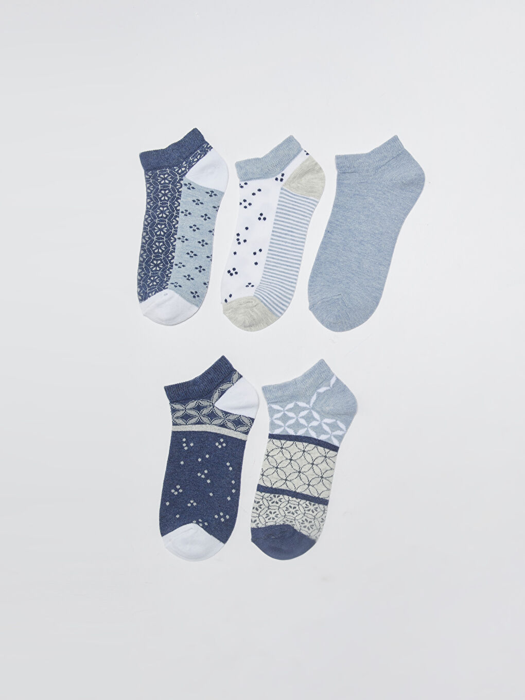 Γυναικείες Κάλτσες Γυμναστικής Με Σχέδια 5 Συσκευασίες-1