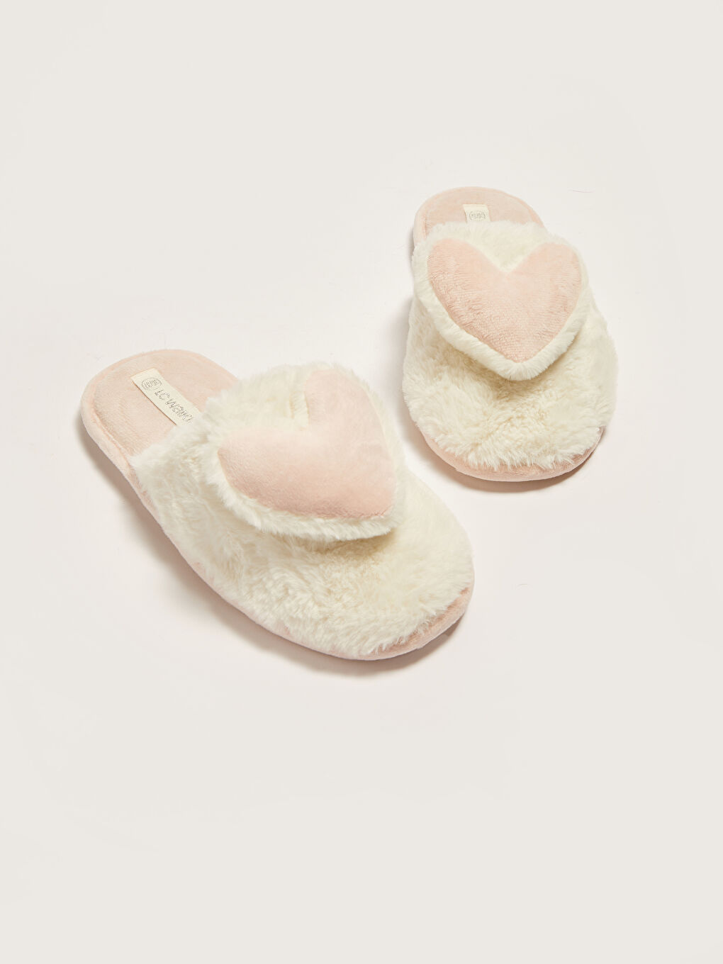LCW STEPS Herz-Applikation Plüsch Hausschuhe für Damen -W14078Z8-J5E