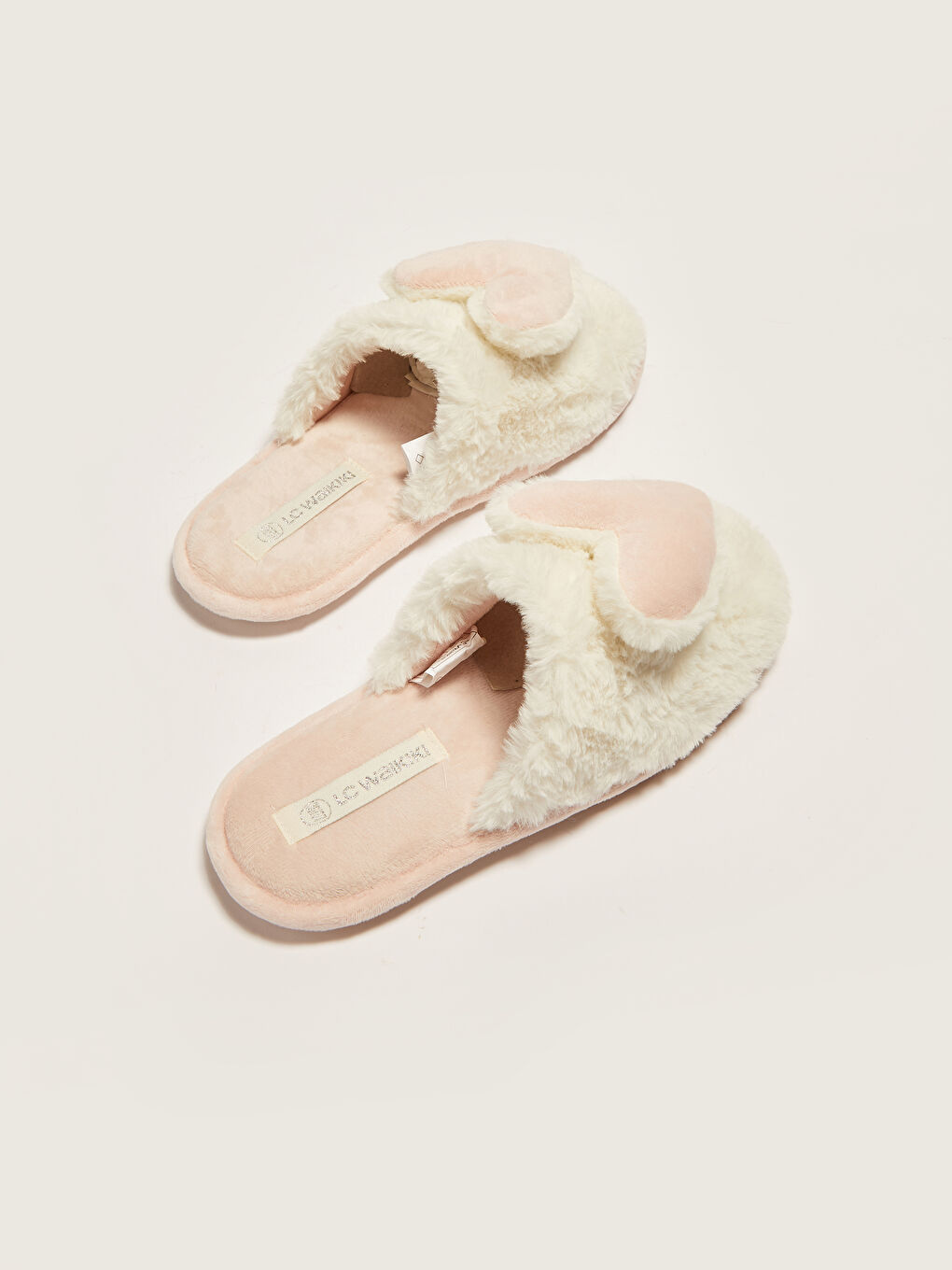 LCW STEPS Herz-Applikation Plüsch Hausschuhe für Damen -W14078Z8-J5E