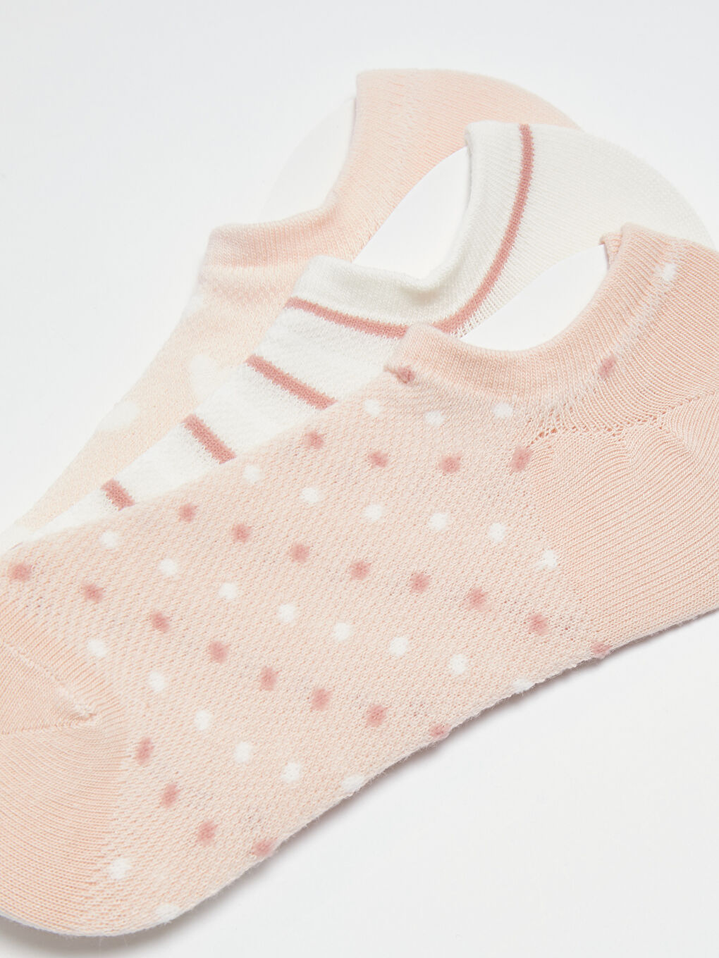 LCW DREAM Patterned Women's Trainer Socks 3-pack -W14086Z8-FX2