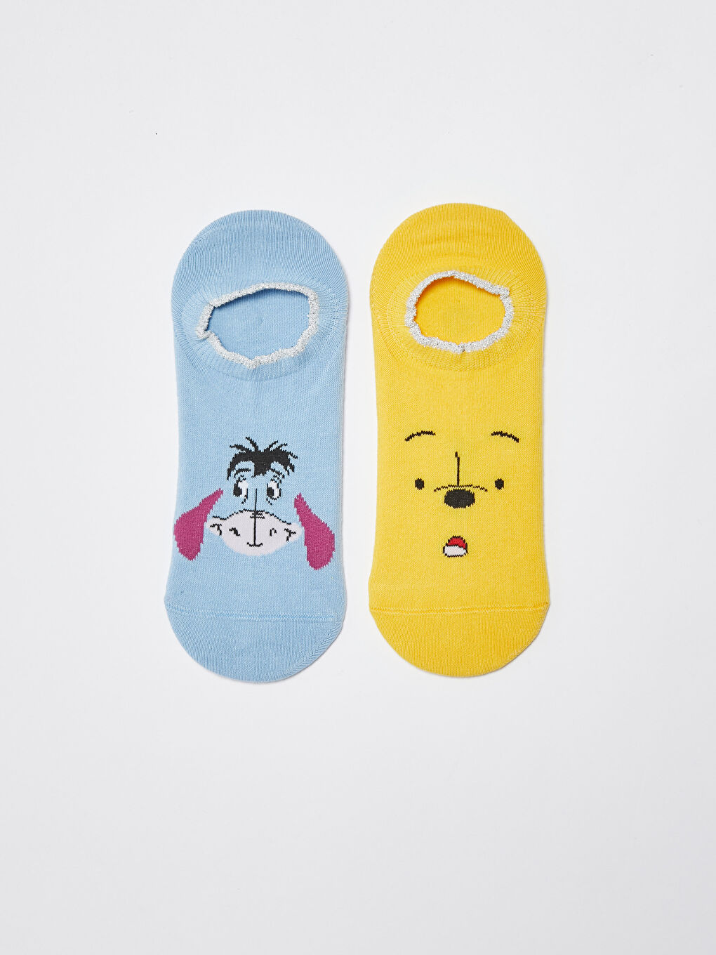 LCW DREAM Winnie The Pooh Printed Cotton Women's Booties Socks 2-Pack -W14089Z8-FMZ