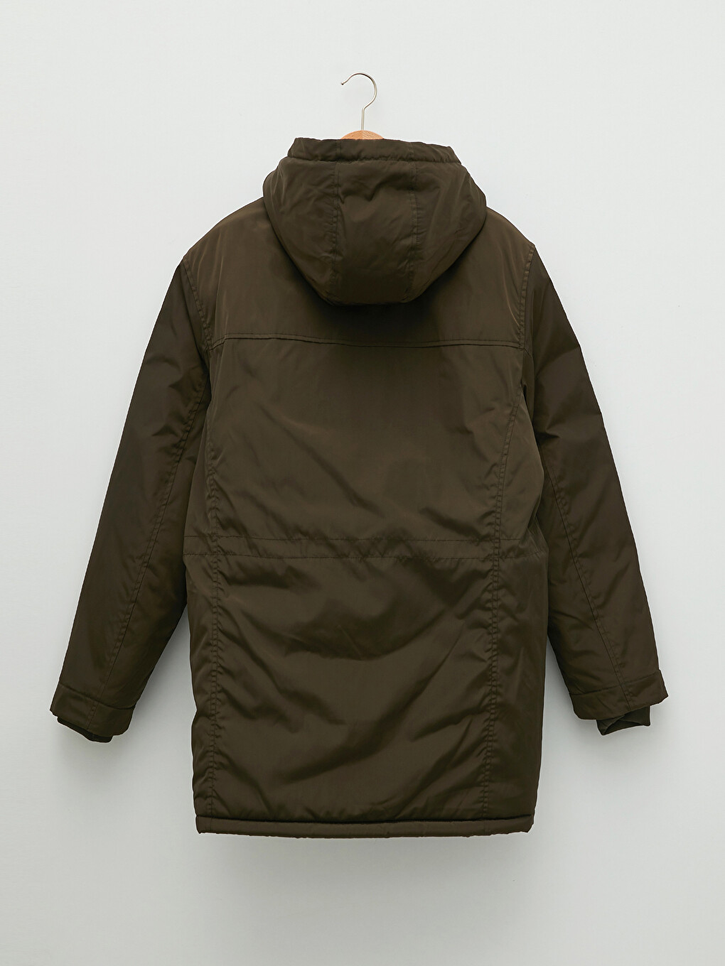 Standard Pattern Hooded Thick Men's Parka-6
