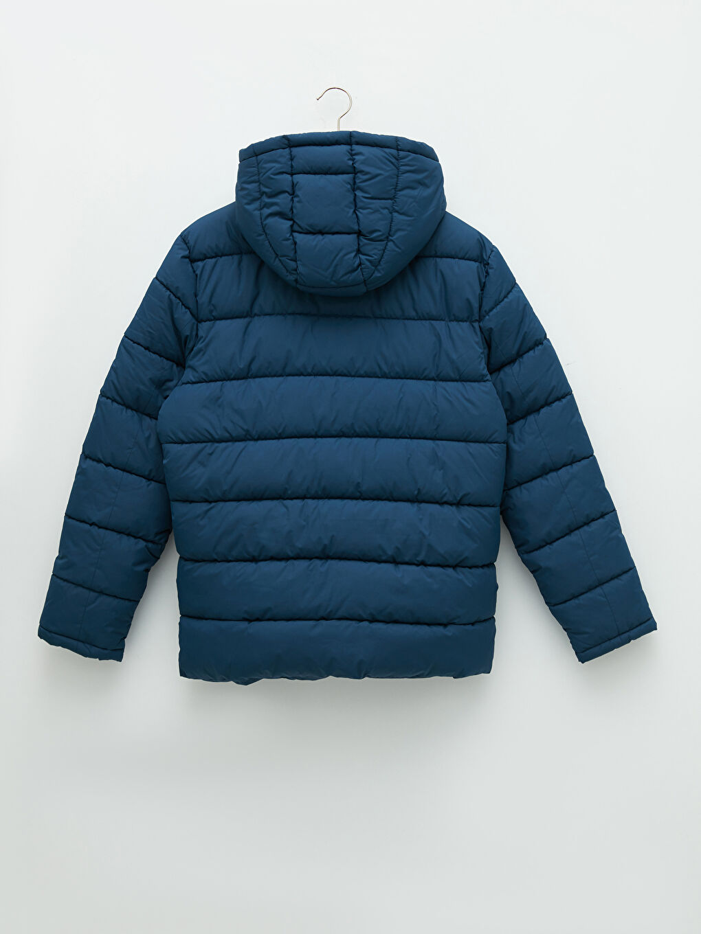 بالطو منتفخ بفتحة عادية بكابوش للرجال-8