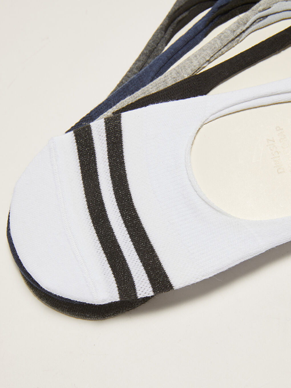 Striped Men's Invisible Socks 5 Pack-2