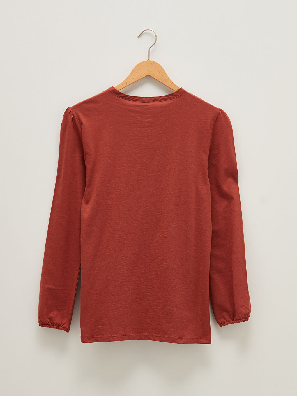 Blouse pour Femmes à Manches Longues Brodée avec Col Rond-7