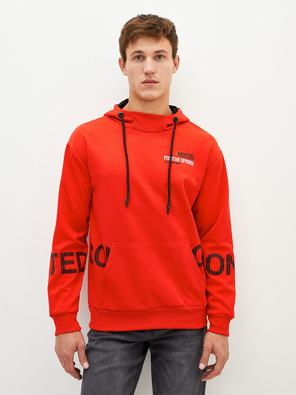Long Sleeve Printed Men's Hoodie-7