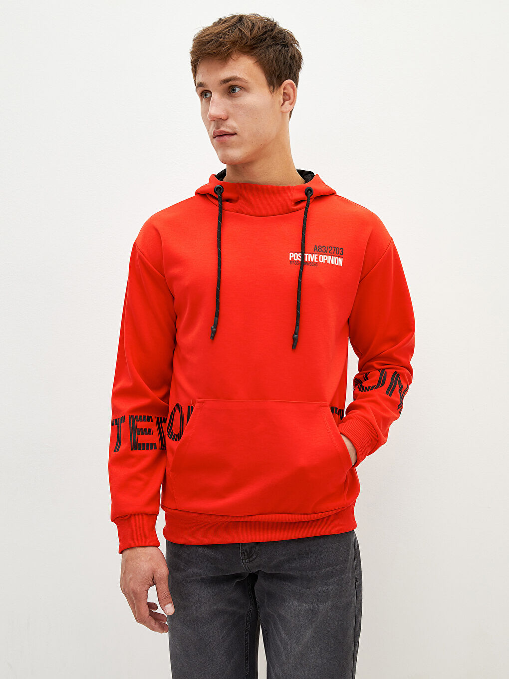 Long Sleeve Printed Men's Hoodie-3