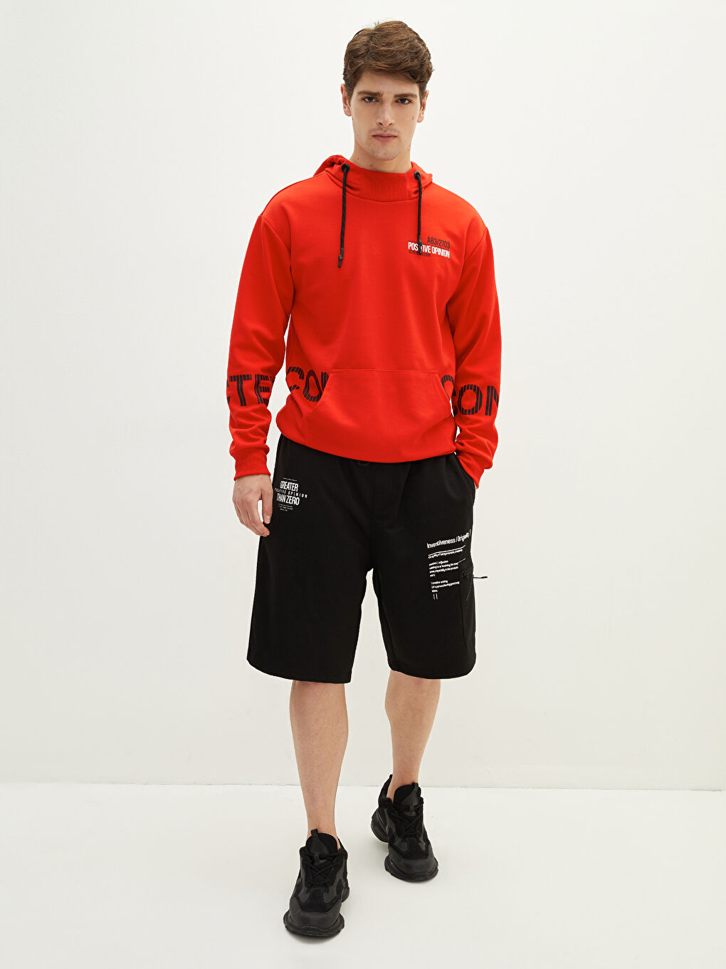 Long Sleeve Printed Men's Hoodie-4