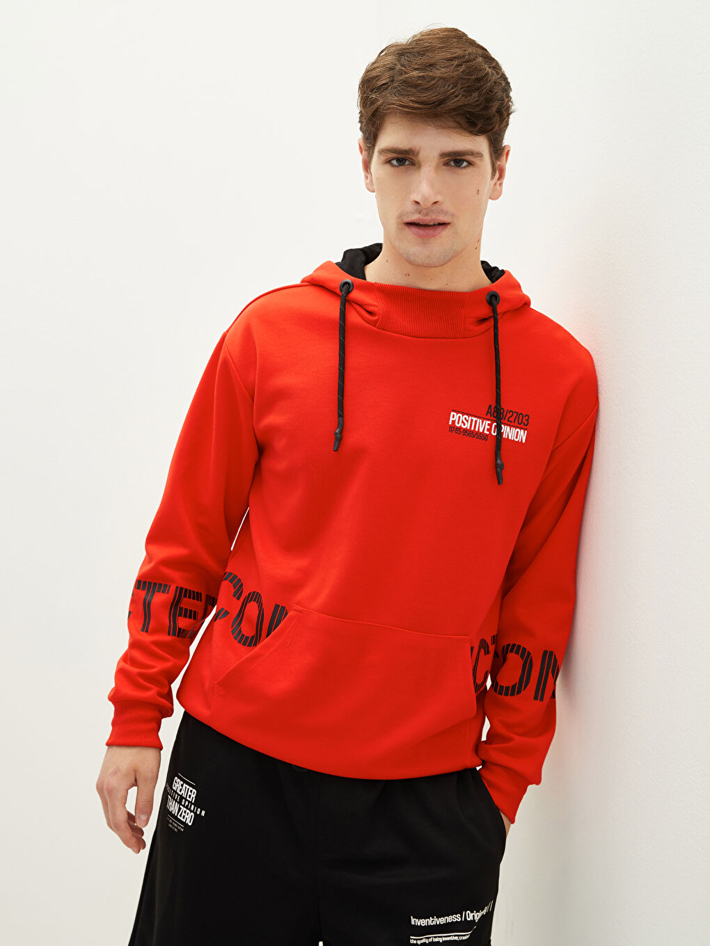 Long Sleeve Printed Men's Hoodie