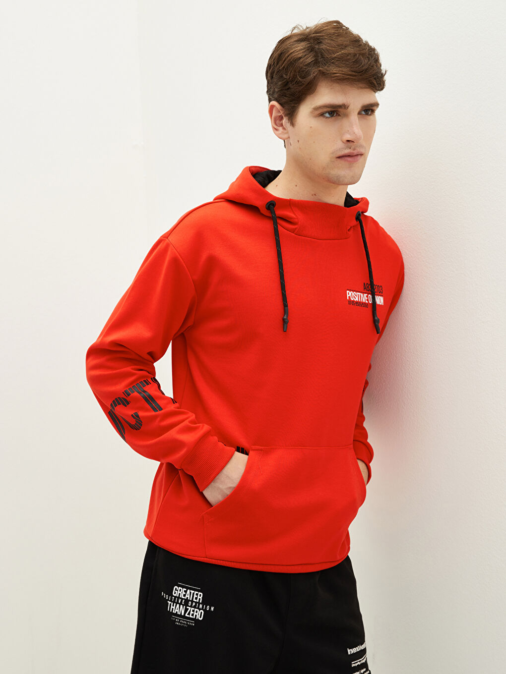 Long Sleeve Printed Men's Hoodie-2