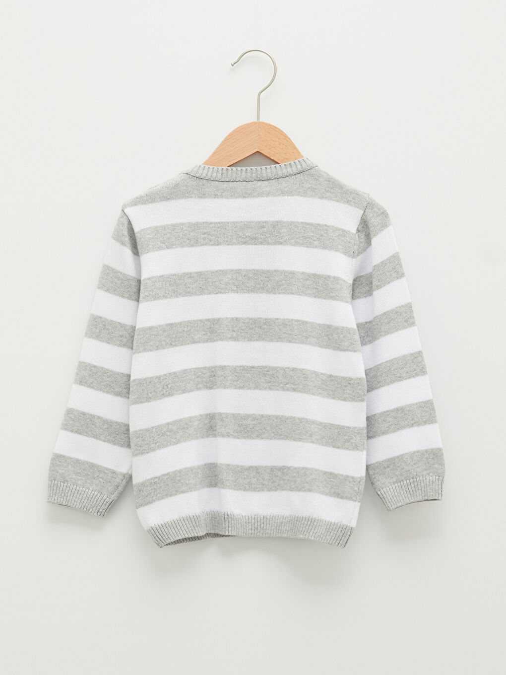 LCW baby Crew Neck Long Sleeve Striped Cotton Baby Boy Knitwear Sweater -W14228Z1-LFY