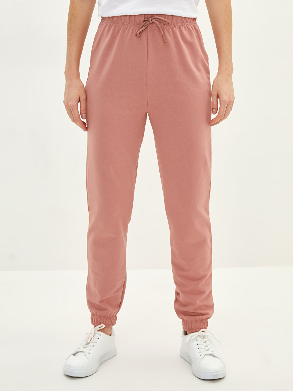 Женские Спортивные Штаны На Резинке Однотонные-2