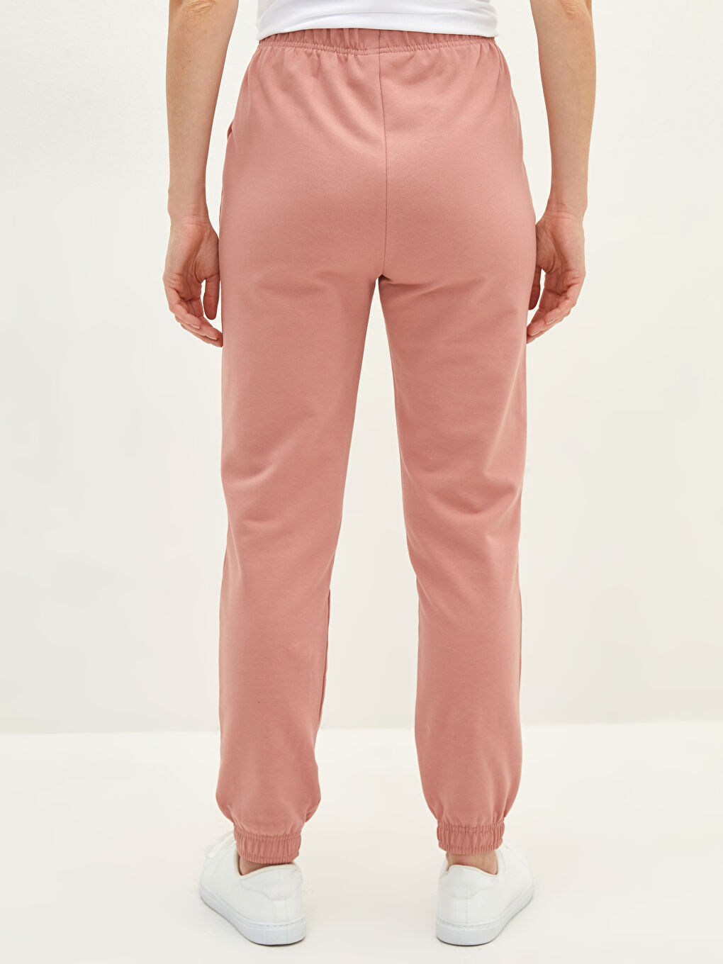 Женские Спортивные Штаны На Резинке Однотонные-4