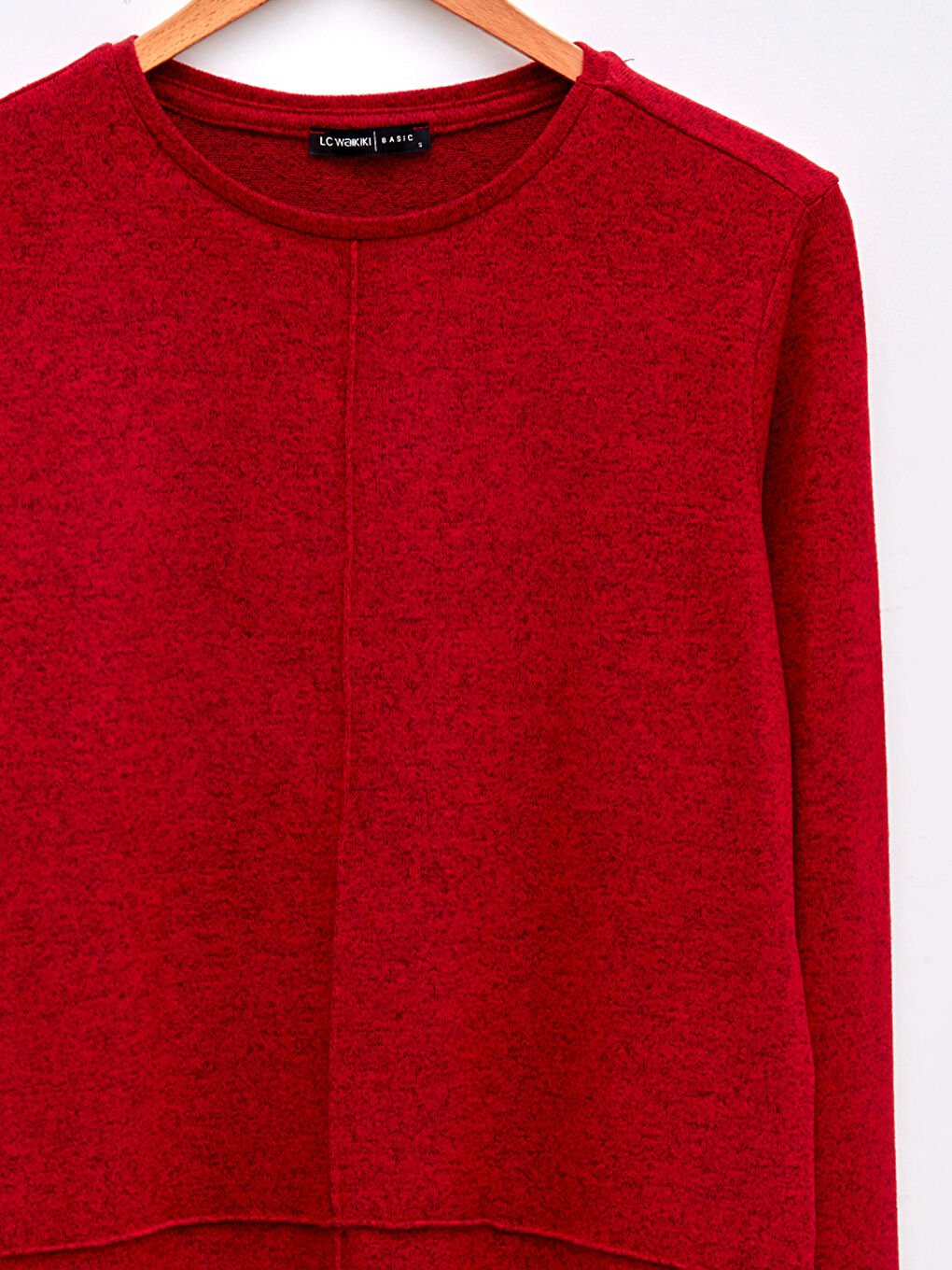 تيشيرت كم طويل سادة بياقة دائرية للسيدات-7