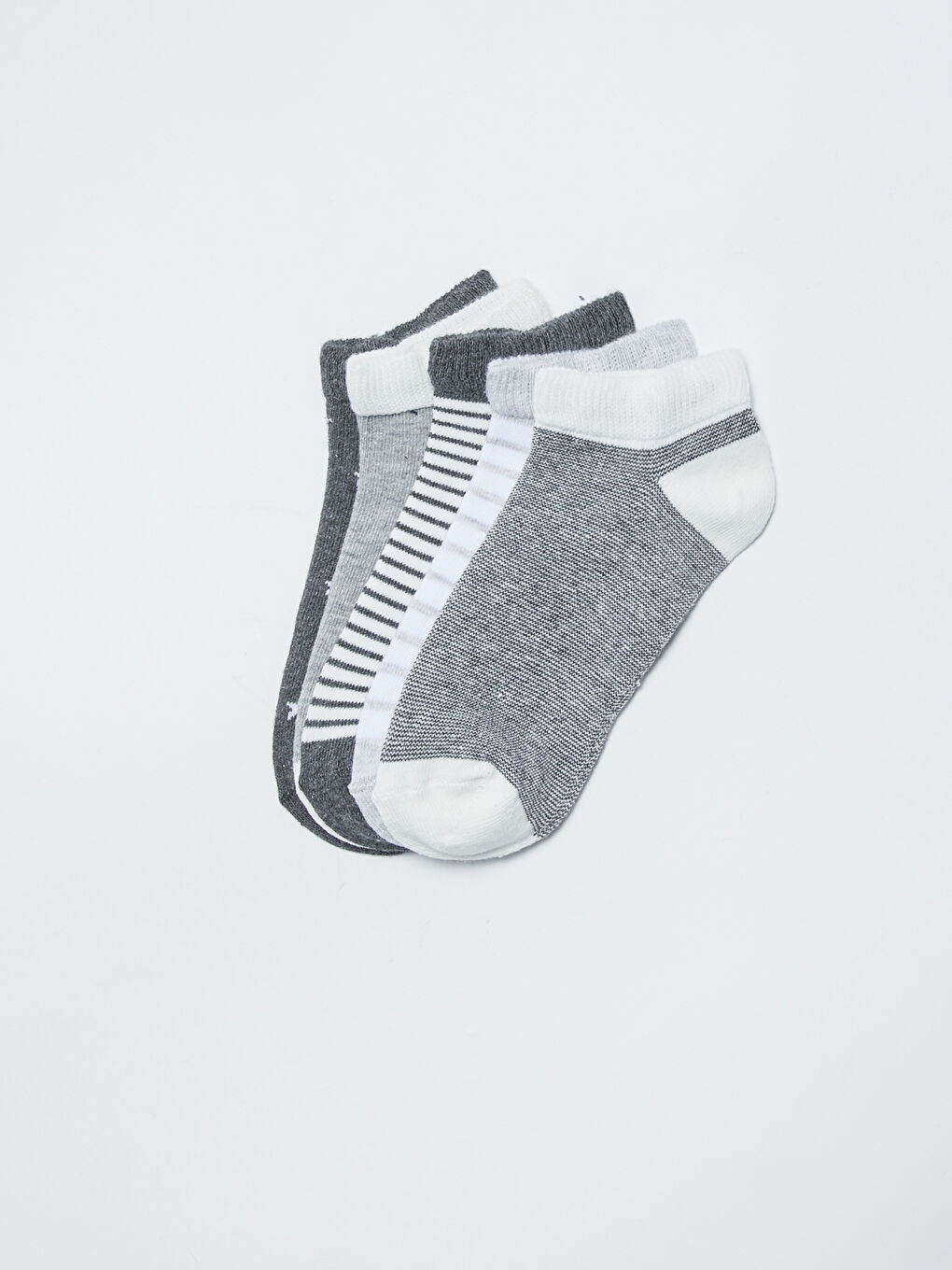 Striped Boys' Trainer Socks 5 Pack