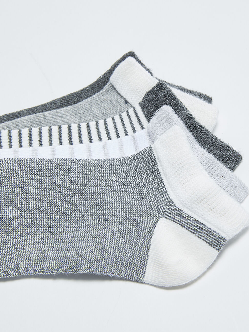 Striped Boys' Trainer Socks 5 Pack-2