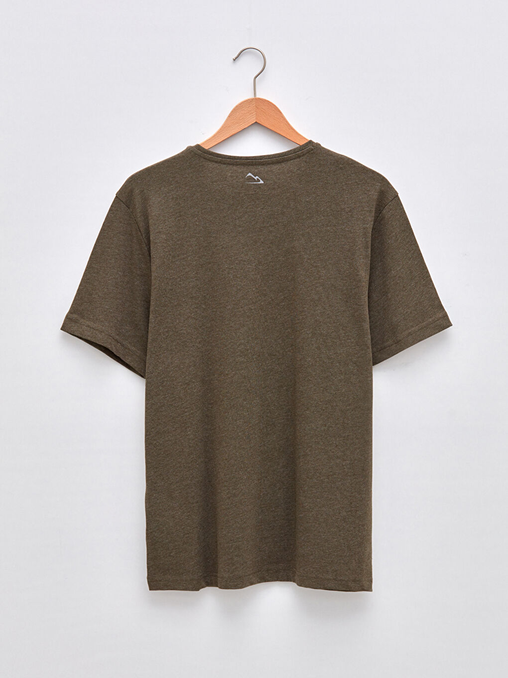 Haki Bisiklet Yaka Kısa Kollu Erkek Tişört-7