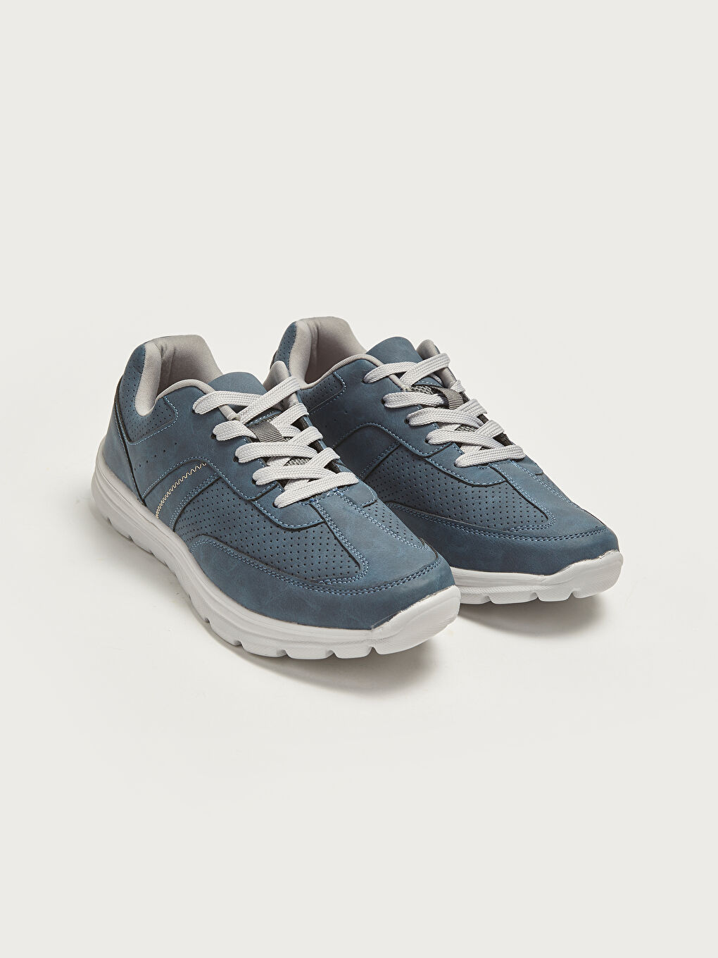 LCW STEPS Lace-Up Knitted Lined Men's Sneakers -W14318Z8-CRP