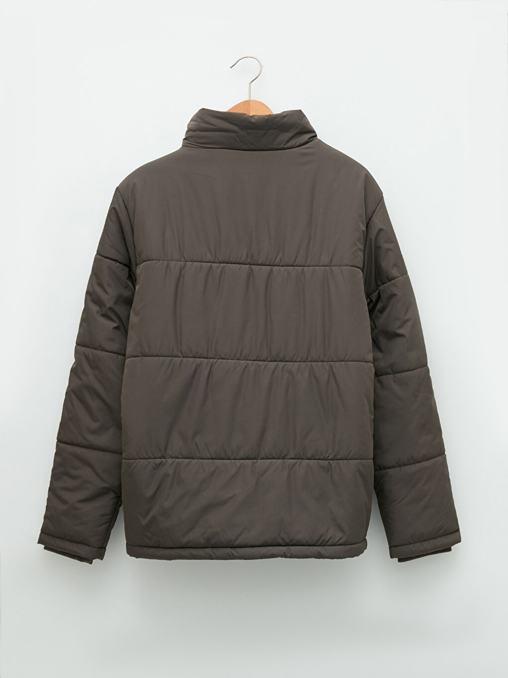 Standard Fit Funnel Neck Men's Coat-6